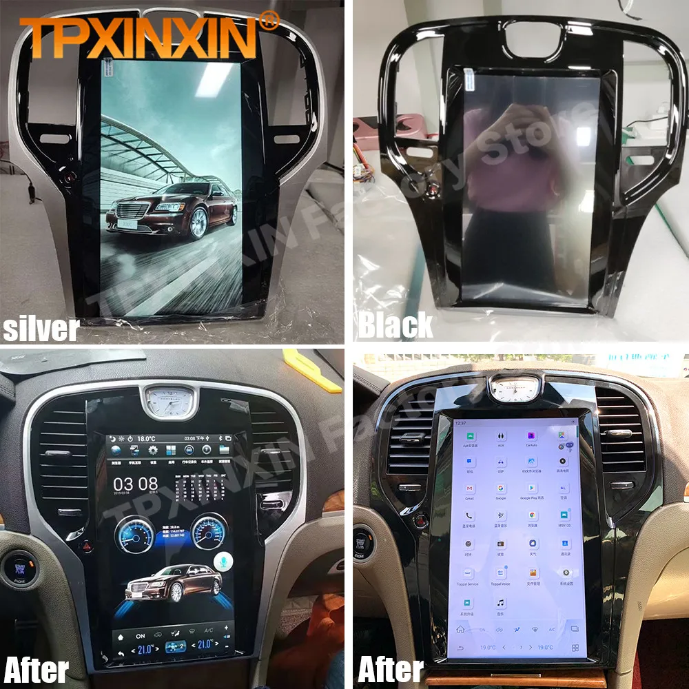 Araba Radyo İçin Android Ekran İle Chrysler 300C 2013 2014 2015 2016 2017 2018 2019 Otomotiv IPS Radyo Coche İle bluetooth GPS