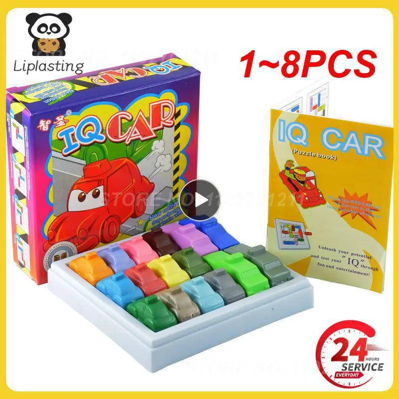 1 ~ 8 ADET çocuk Hediyeleri Komik IQ eğitici oyuncak Araba Meydan Araba Huarong Yol çocuk Entelektüel Problem Çözme