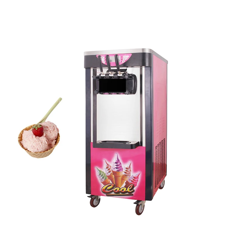Dikey Pembe Dondurma Makinesi, Ticari Dondurulmuş Yoğurt Makinesi