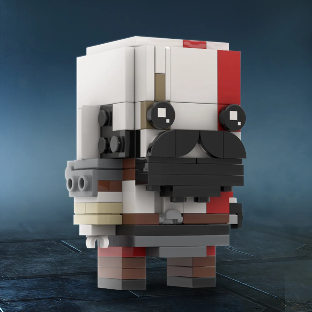 MOC-75469 Kratos (Savaş Tanrısı) Tuğla Çizgi Film Karakterleri Tuğla Aksiyon Figürleri Yapı blok seti Oyunu Çocuk Oyuncak doğum günü hediyesi