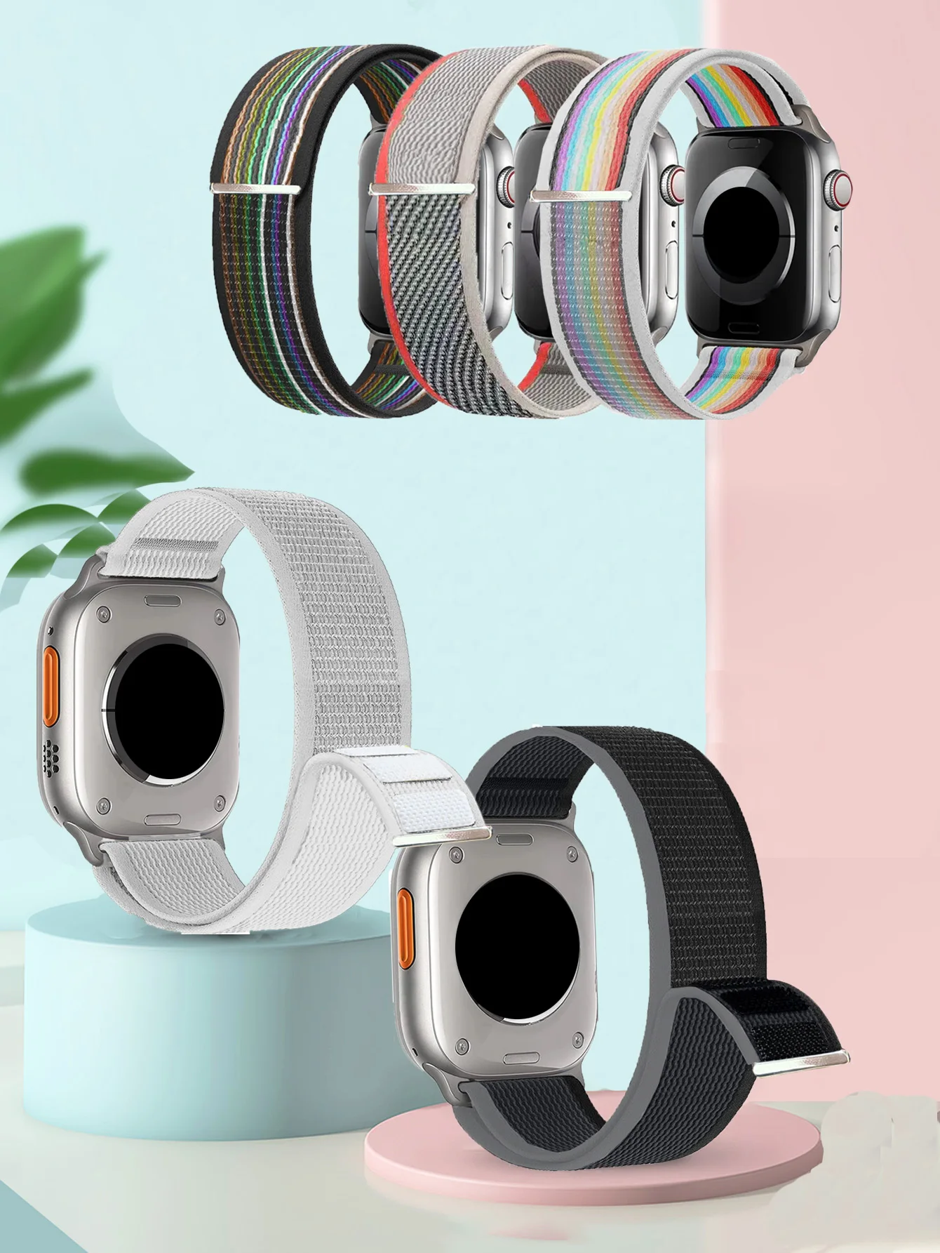 Trail Döngü Apple Watch Serisi için 8 Bant 42mm44mm45mm49mm 38mm40mm41mm Spor Watchband Bilezik İwatch Ultra Serisi 97654SE