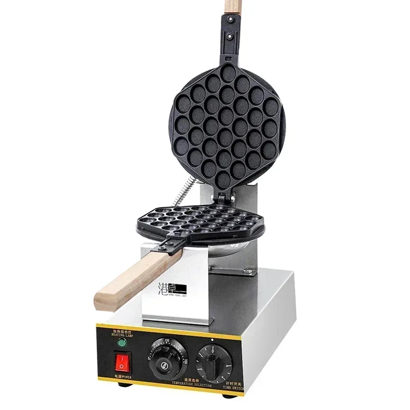 Çift başlı yumurta makinesi ticari elektromekanik sıcak waffle kek makinesi makinesi çörek waffle kek makinesi makinesi