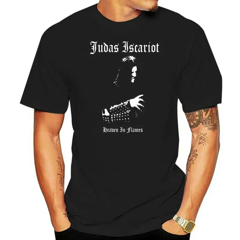 Judas Iscarıot T-Shırt Judas Iscarıot Cennet Alevler İçinde Tee Gömlek Metal Merch Sıyah Metal Unisex Gömlek