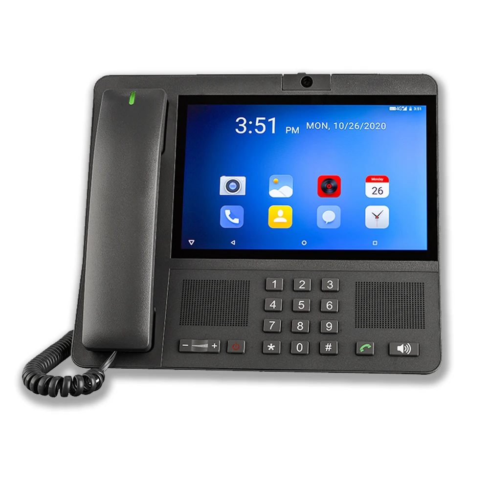 4G Sabit Kablosuz Masaüstü Telefon Akıllı Android masa görüntülü telefon sağlık teletıp telefon restoran rezervasyon