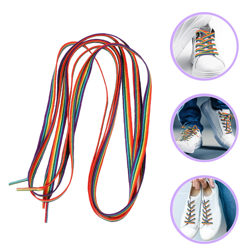 1 Çift Düz Renkli Ayakkabı Bağı Düz Eğitmen Ayakkabı Bağcıkları Yedek Danteller Gökkuşağı Ayakkabı Bağı Yetişkinler veya Çocuklar için Ayakabı