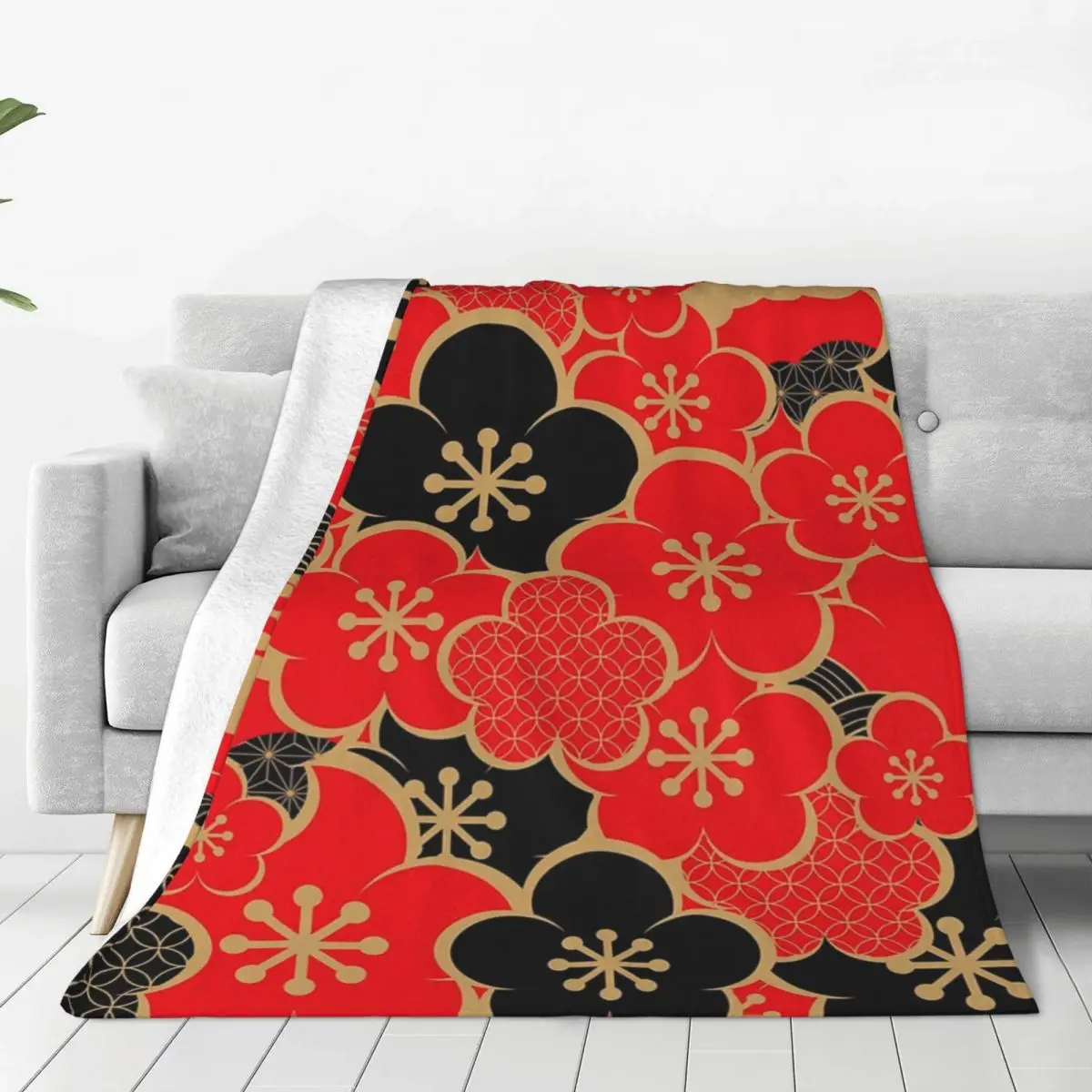Japon Kimono5 Battaniye Yatak Örtüsü Yatak Yorgan Kabarık Yumuşak Battaniye Kraliçe Boyutu