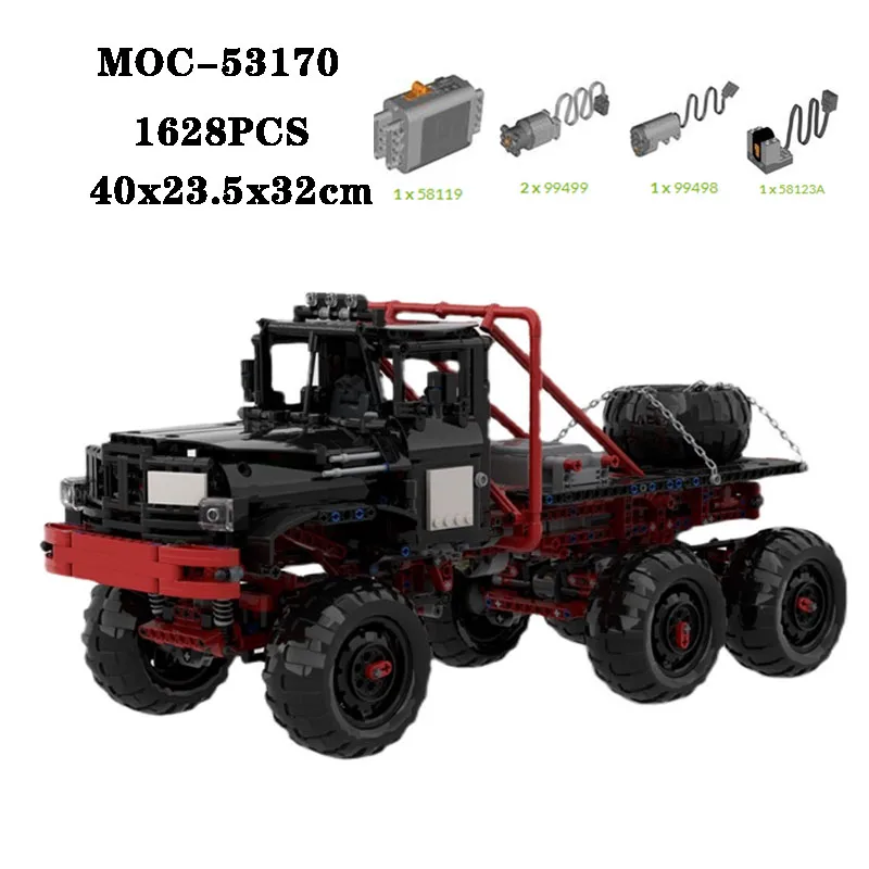 Yapı taşı MOC-53170 süper kamyon yüksek zorluk ekleme yapı taşı 1628 ADET yetişkin ve çocuk bulmacaları doğum günü oyuncak hediye
