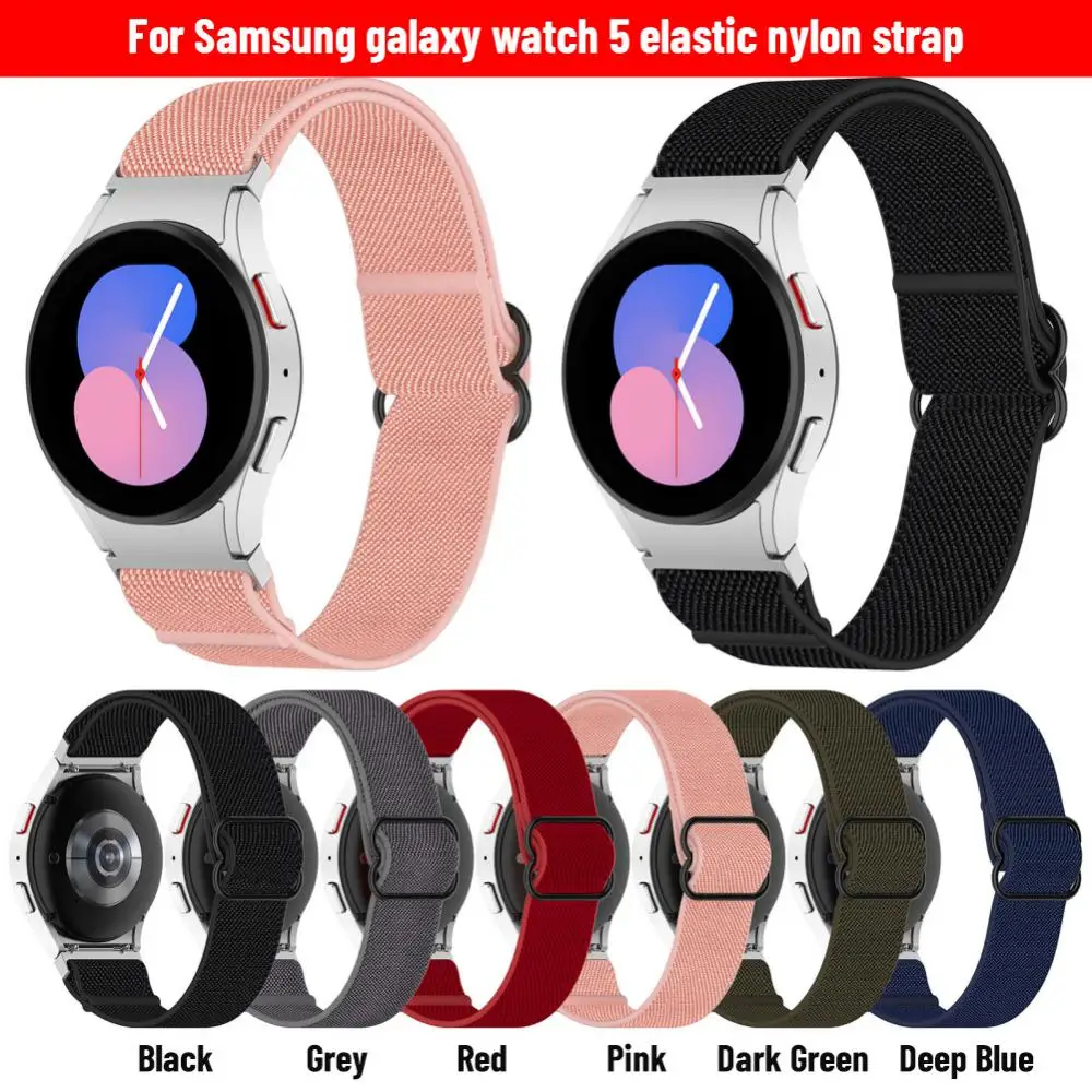 RYRA Samsung Watch5 Watch5 Pro Watch4 Watch4 Klasik Watch3 41mm Elastik Naylon Spor Watchband Bilezik Elastik Dokuma Kayış