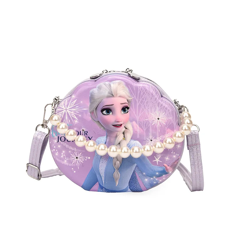 Disney Dondurulmuş 2 Aydınlatma kabuklu Elsa Anna Prenses çocuk Oyuncakları omuzdan askili çanta Kız Sofya Prenses Bebek Çantası Çocuk Moda hediye