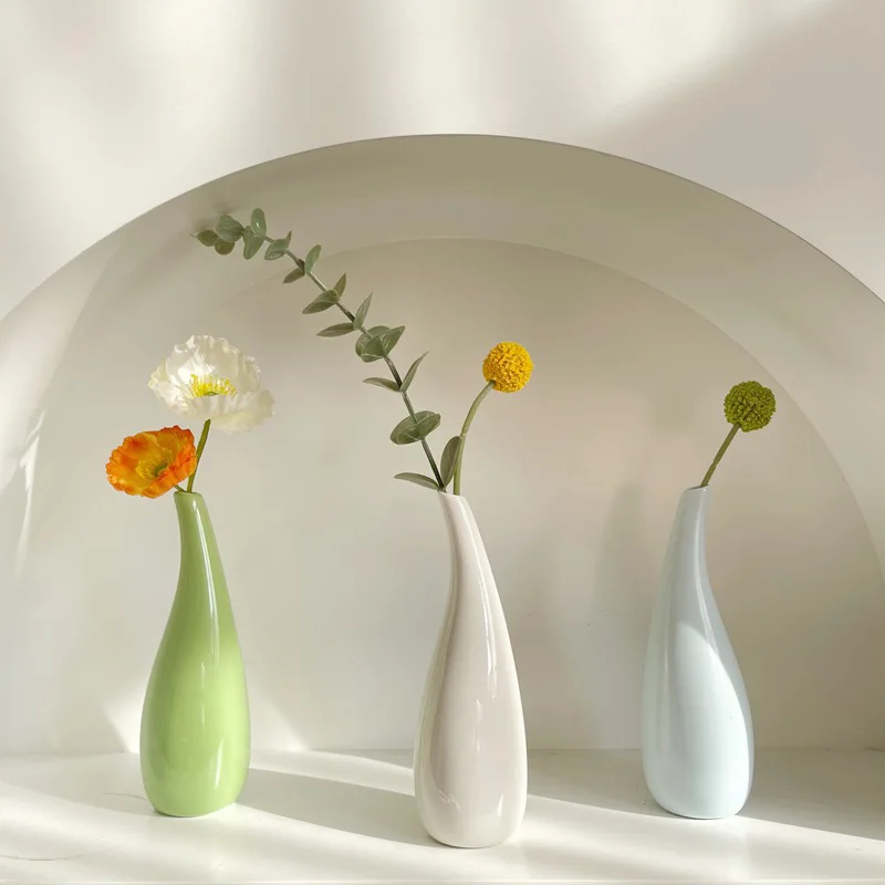 Seramik Çiçek Vazo Masa Dekorasyon Çiçek Düzenleme Topraksız Çiçek saksı Masaüstü Süs Düğün Oturma Odası Dekor