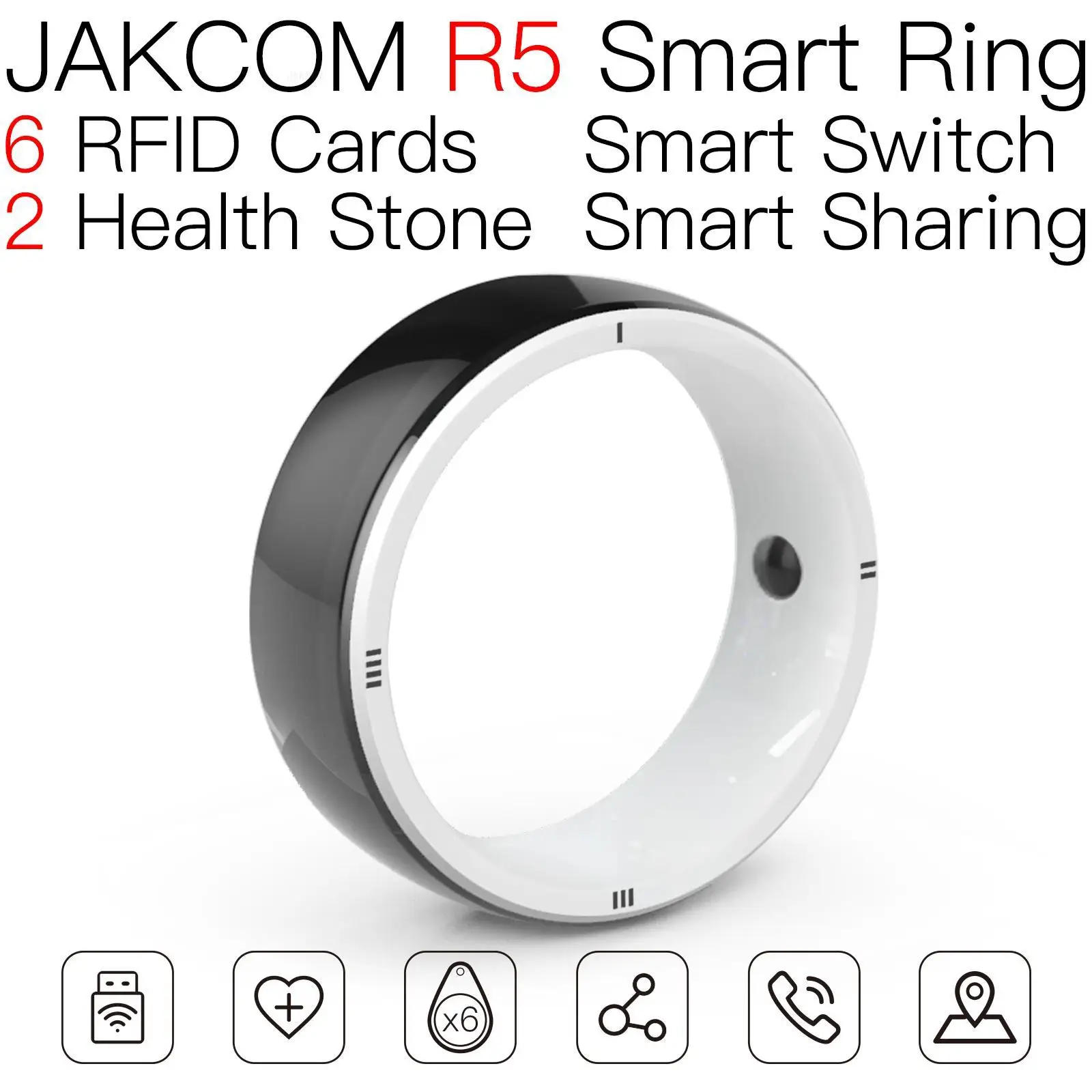 JAKCOM R5 Akıllı Yüzük daha Yeni etiketi nfc ımpermeabili anti metal kart tutucu rfid akıllı asic f3 ıso14443a etiket mesa para pc