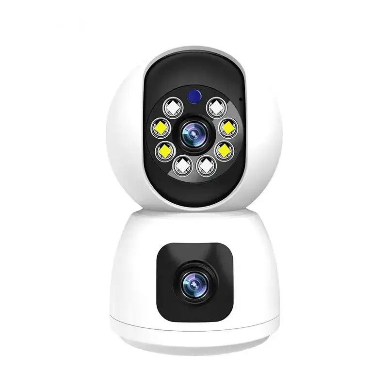 Çift Lens IP izleme Kamera 2K Kapalı Wifi Kamera Akıllı Kablosuz bebek monitörleri Pet Monitör Gece Görüş Ev Güvenlik