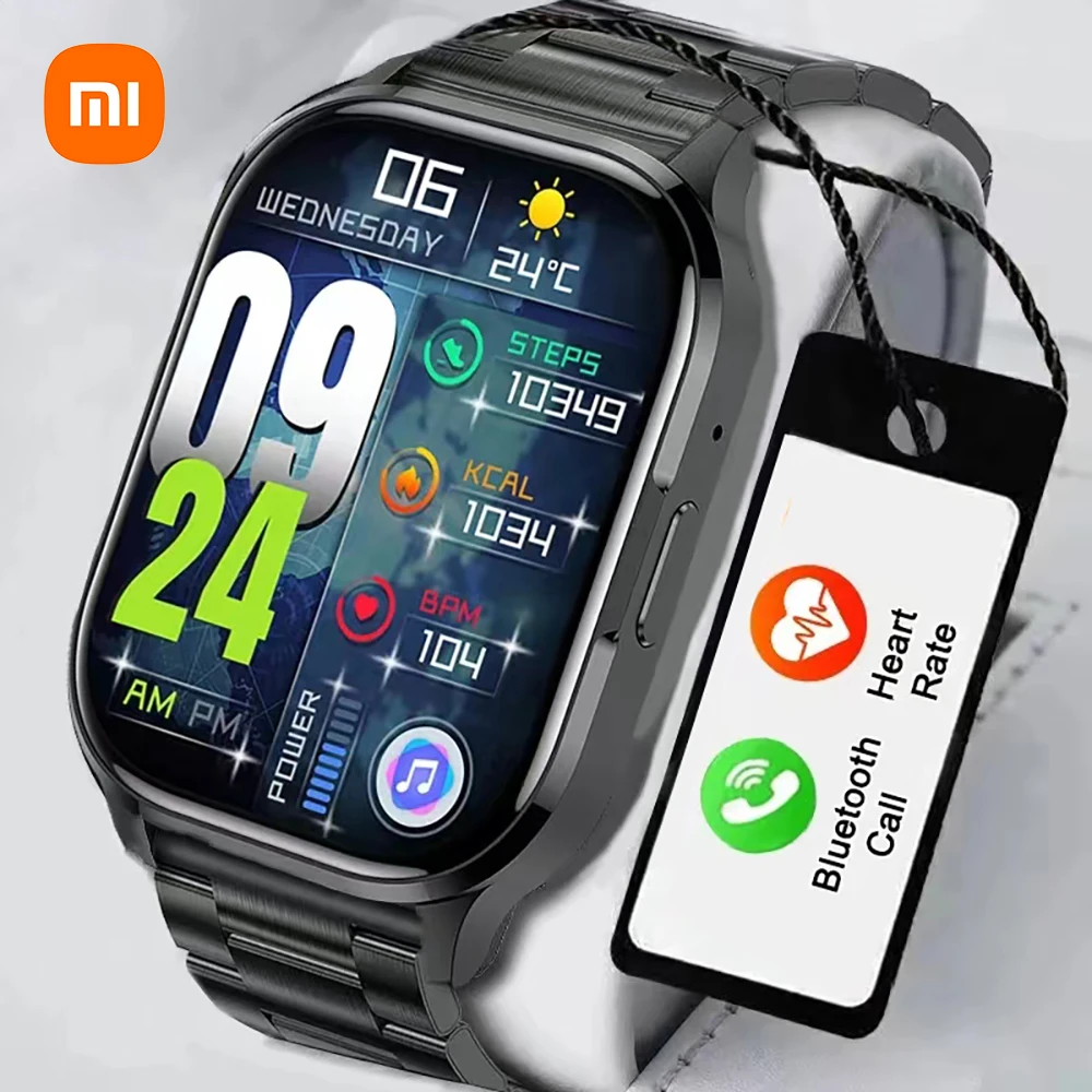 Xiaomi Mijia AMOLED Ekran akıllı saat Her Zaman Gösterisi Zaman Serisi 8 HD Ses NFC Bluetooth Çağrı Smartwatch Erkekler Spor Saatler Kadınlar