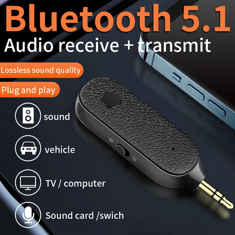 150mah AUX Araç Ses Bluetooth Alıcısı Verici 5.1 Stereo Bluetooth Verici Kablosuz Araç Kiti Otomatik 3.5 mm Ses Alıcısı