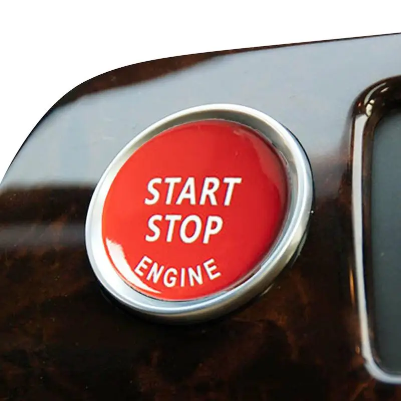 START Stop Motor Düğmesi Kapağı Değiştirin BMW X1 X3 X5 X6 E70 E71 Z4 E89 3 5 Serisi E90 E91 E60 Anahtar Dekor Halka Trim Anahtarı Kiti