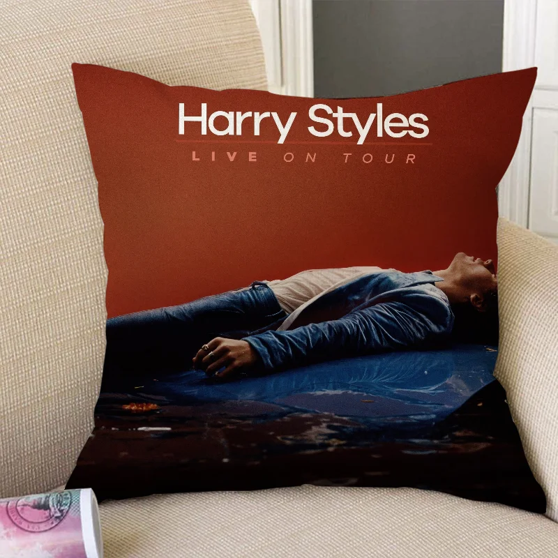 H-Harry Styles Yastıkları Ev Dekor Yastık Kılıfı Dekoratif Yastıklar Kapakları Yastık Kılıfı 40x40 minder örtüsü 45x45 Araba Dekorasyon