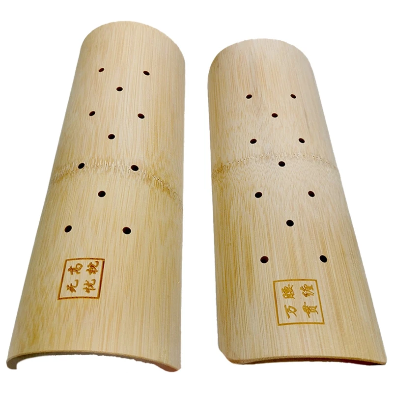Bambu U-Şekilli Yastık Omurga Bambu Boyun Yastık Yarı Dairesel Bambu Lomber Korur