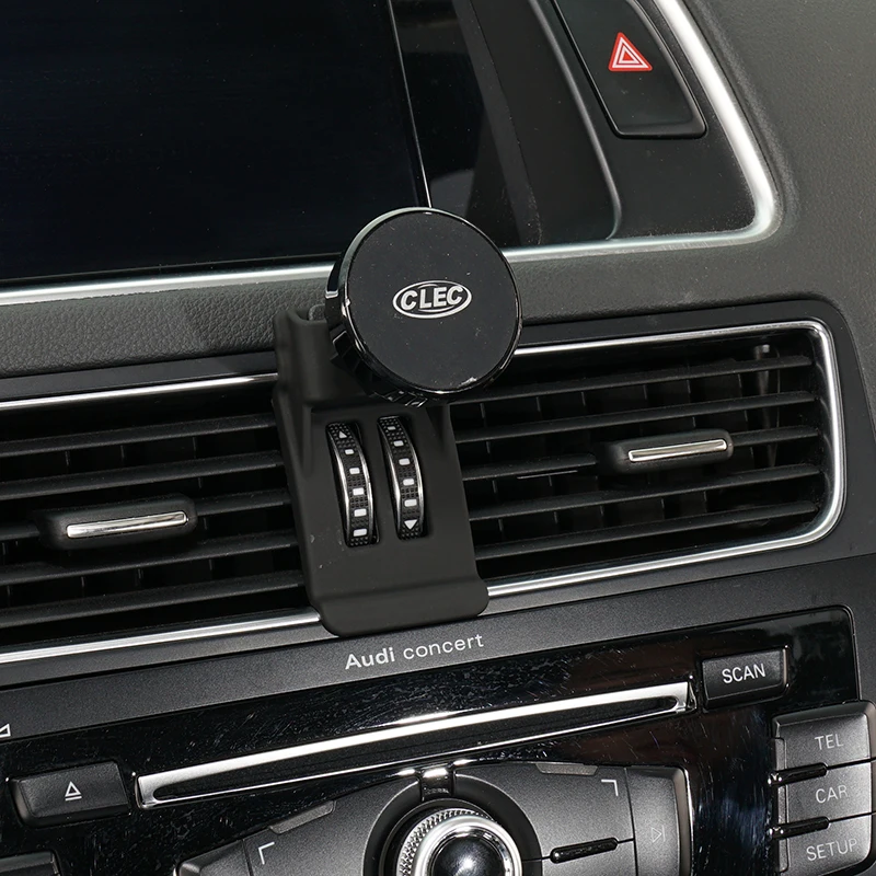 Araba hava çıkışı montaj braketi GPS tutucu telefon tutucu cep telefonu standı klip telefon cradle Audi Q5 SQ5 2010-2023 aksesuarları