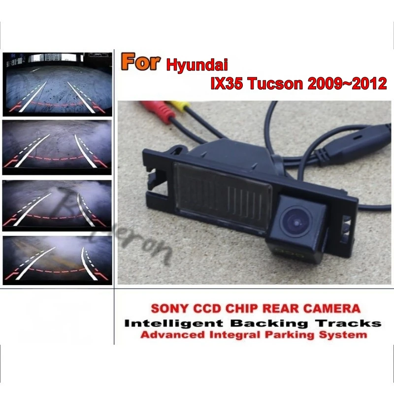 Hyundai ix35 / Tucson 2009 ~ 2012 Akıllı Parça Çip Kamera / HD CCD Akıllı Dinamik Park Araba Dikiz Kamera