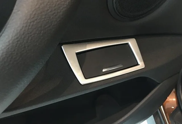 Paslanmaz çelik BMW X1 F48 2016 2017 2018 aksesuarları Araba Arka Küllük paneli kapak trim Sticker Araba styling 2 adet