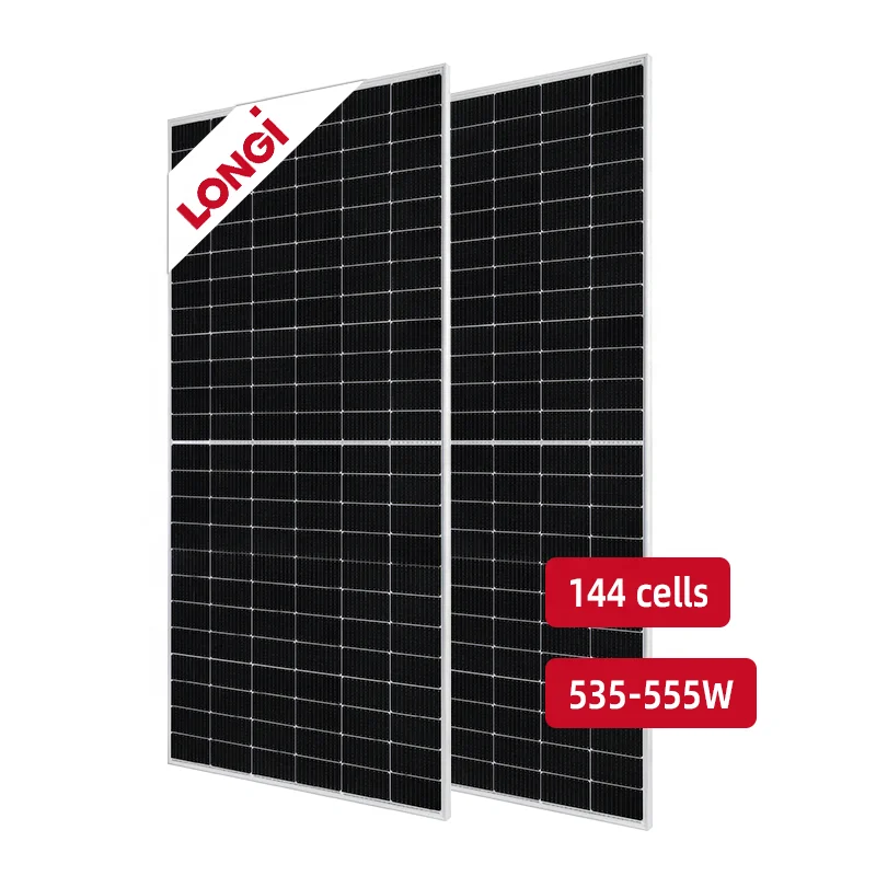 LONGİ Güneş Enerjisi Panelleri 550W Mono Modülü 182MM Yarı Kesilmiş Hücre güneş panelleri Ev Elektriği için