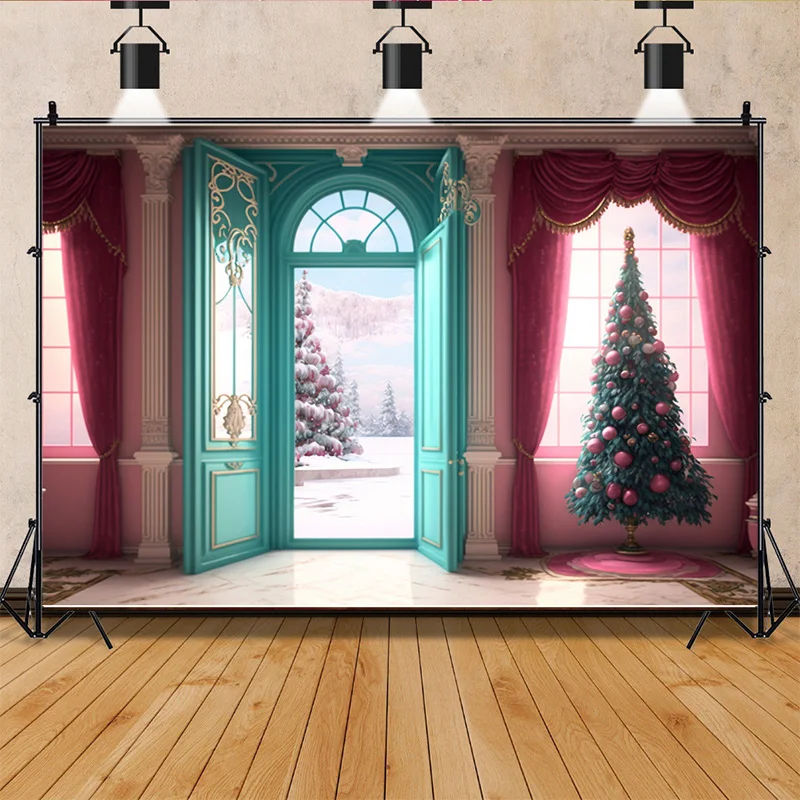 ZHISUXI Noel Günü Kapalı Fotoğraf Arka Planında Oturma Odası Restoran Dış Duvar Fotoğraf Stüdyosu Arka Plan Sahne QS-51