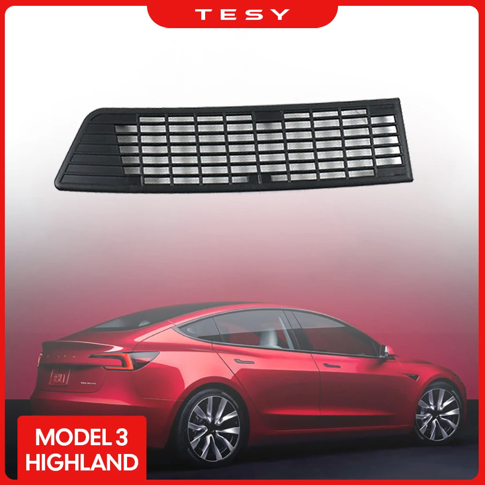 2024 Tesla Yeni Model 3 Yayla Hava Akış Vent Kapak Trim Anti-Engelleme Önleme Emme Kapağı Aksesuarları