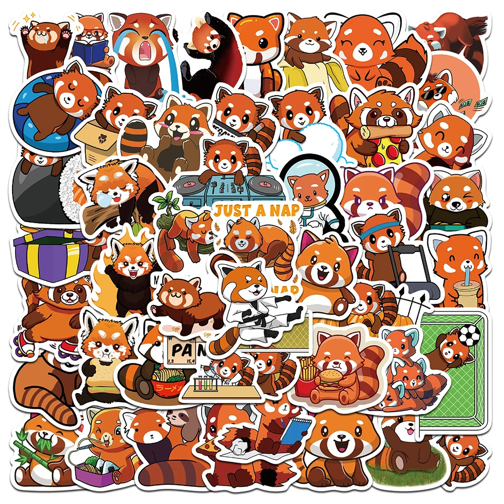 10/30/50 ADET Sevimli Küçük Panda Çıkartmalar Komik Karikatür Graffiti Çıkartmaları Çocuk Oyuncak Hediye DIY Dizüstü Telefon Dizüstü Buzdolabı Araba Sticker