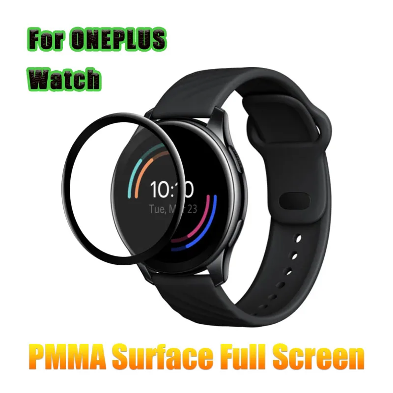 PMMA koruyucu film Kapak Oneplus İzle Smartwatch Ekran Koruyucu 3D Kavisli Tam Yumuşak Kapak İçin Bir Artı