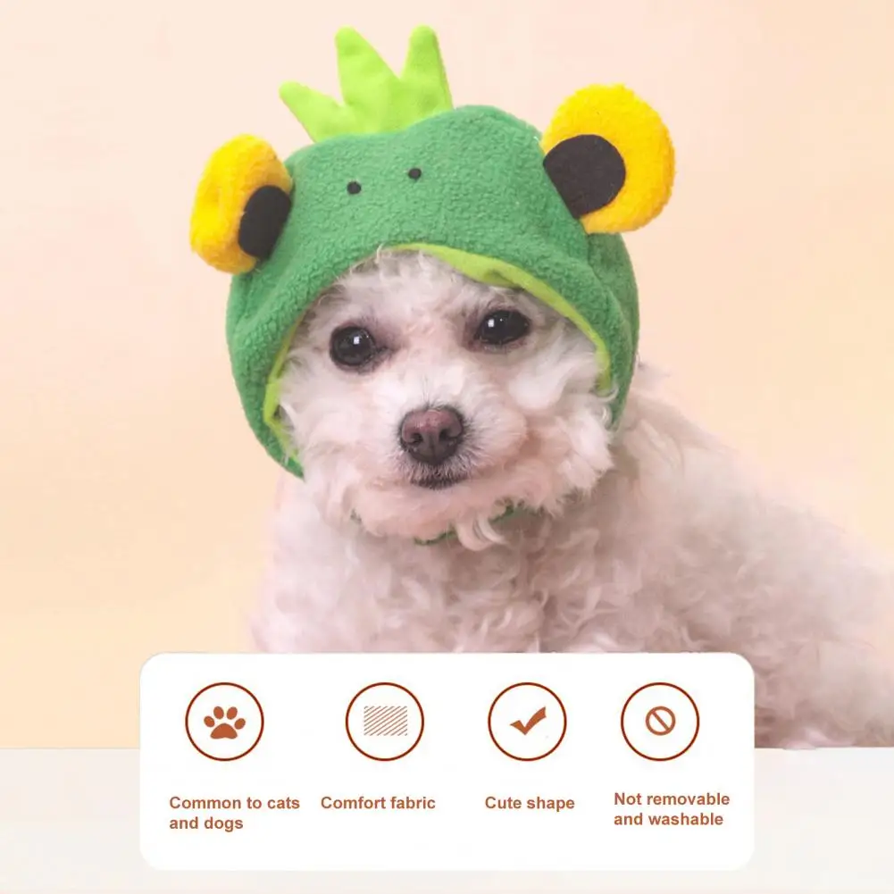 Köpek Şapka Sıcak Tutmak Pet Şapka Büyük Gözlü Kurbağa Tasarım Pet Kedi Şapka Günlük Sıralama