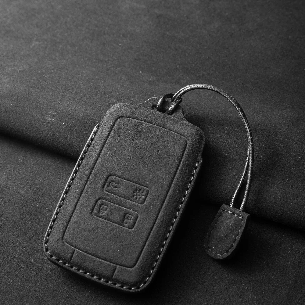 Deri Araba Anahtarı Durum için Tam Kapak Renault Koleos Kadjar Megane Tılsım Captur Espace Clio 2016-2019 4 Düğme Aksesuarları